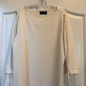 Chico's Women's Cream Long Sleeve Top